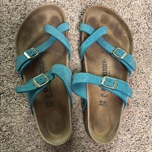 Birkenstock Mayari sandals in turquoise